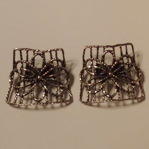 Vintage Silver Tone Shoe Buckles